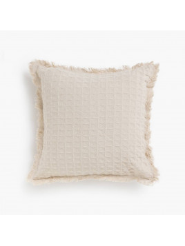 Funda Cojín Panal Crudo