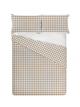 Sábana  Check Taupé